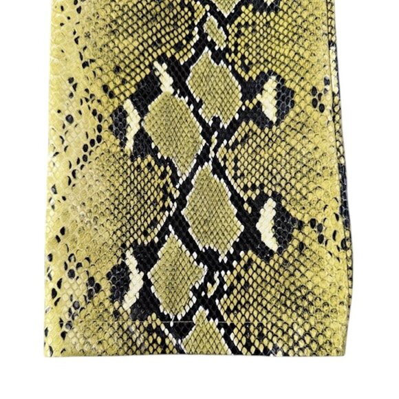 I.AM.GIA Snakeskin Yellow Green Print Faux High Waist Pants Zip All Around M EUC - Picture 4 of 11